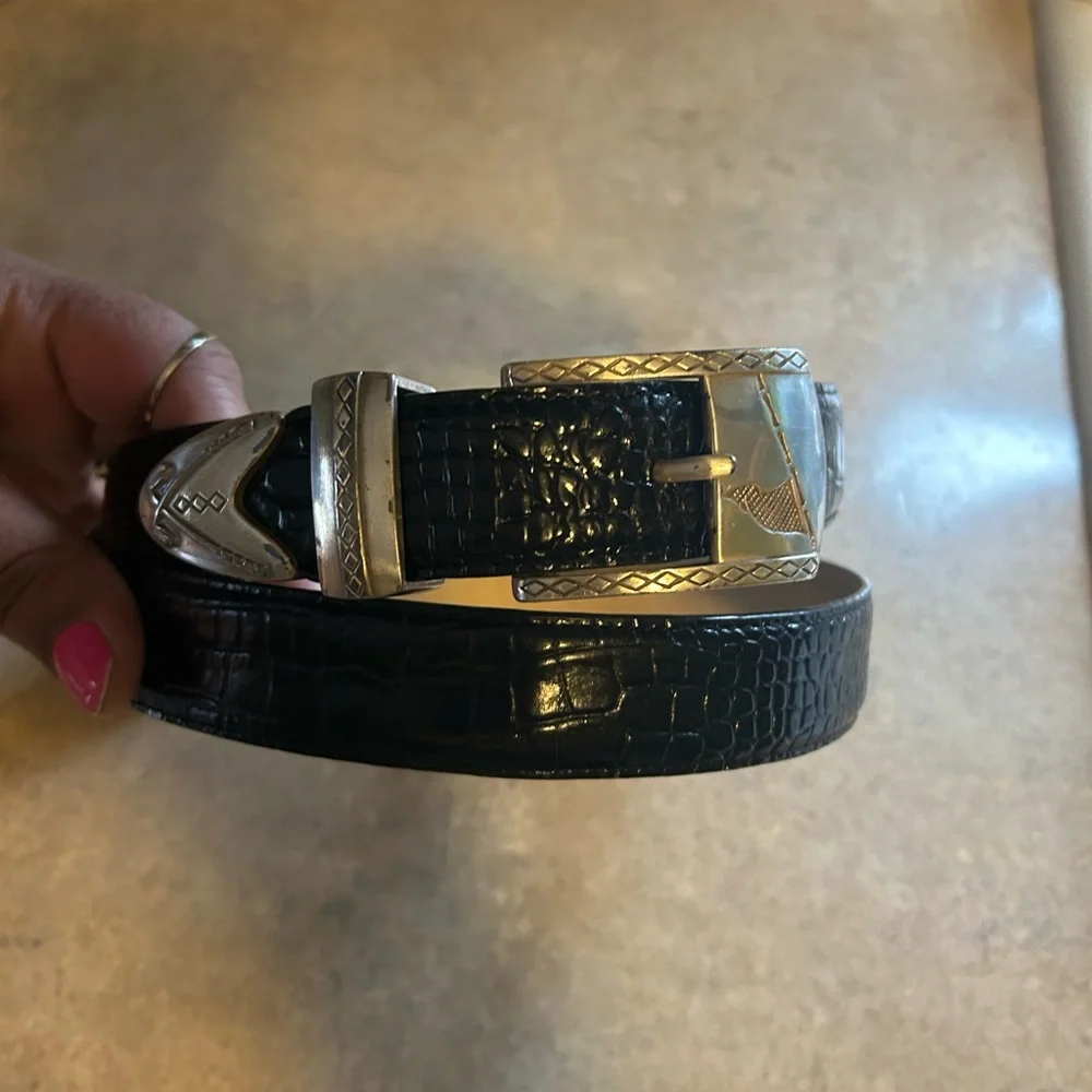 Men’s Belt Golf Genuine Full-Grain Cowhide Leather Designer Dress